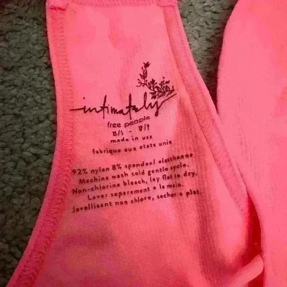 Free People Intimately Move Along Body Suit Neon Coral XS/S - Picture 4 of 7